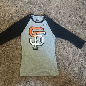 Nike SF Giants baseball tee 3/4 sleeve